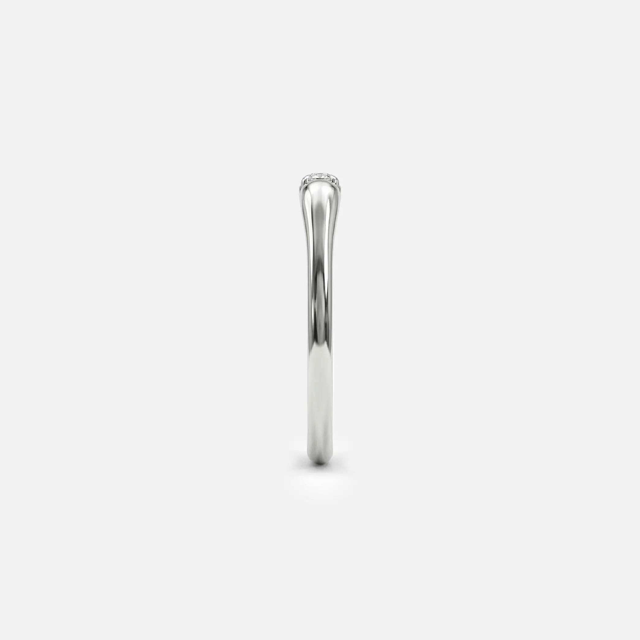 Lab Grown Diamond The Bar Ring in White Gold – View 6 | JAUR
