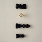 Lab Grown Diamond The Serein Solitaire Twist Ring in Yellow Gold – Side View | JAUR