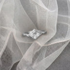 Lab Grown Diamond The Tilt Ring in White Gold – View 3 | JAUR