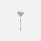 Lab Grown Diamond The Tilt Ring in White Gold – View 4 | JAUR