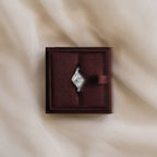 Lab Grown Diamond The Tilt Ring in White Gold – View 6 | JAUR