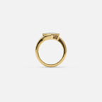Lab Grown Diamond The Tilt Ring in Yellow Gold – View 5 | JAUR